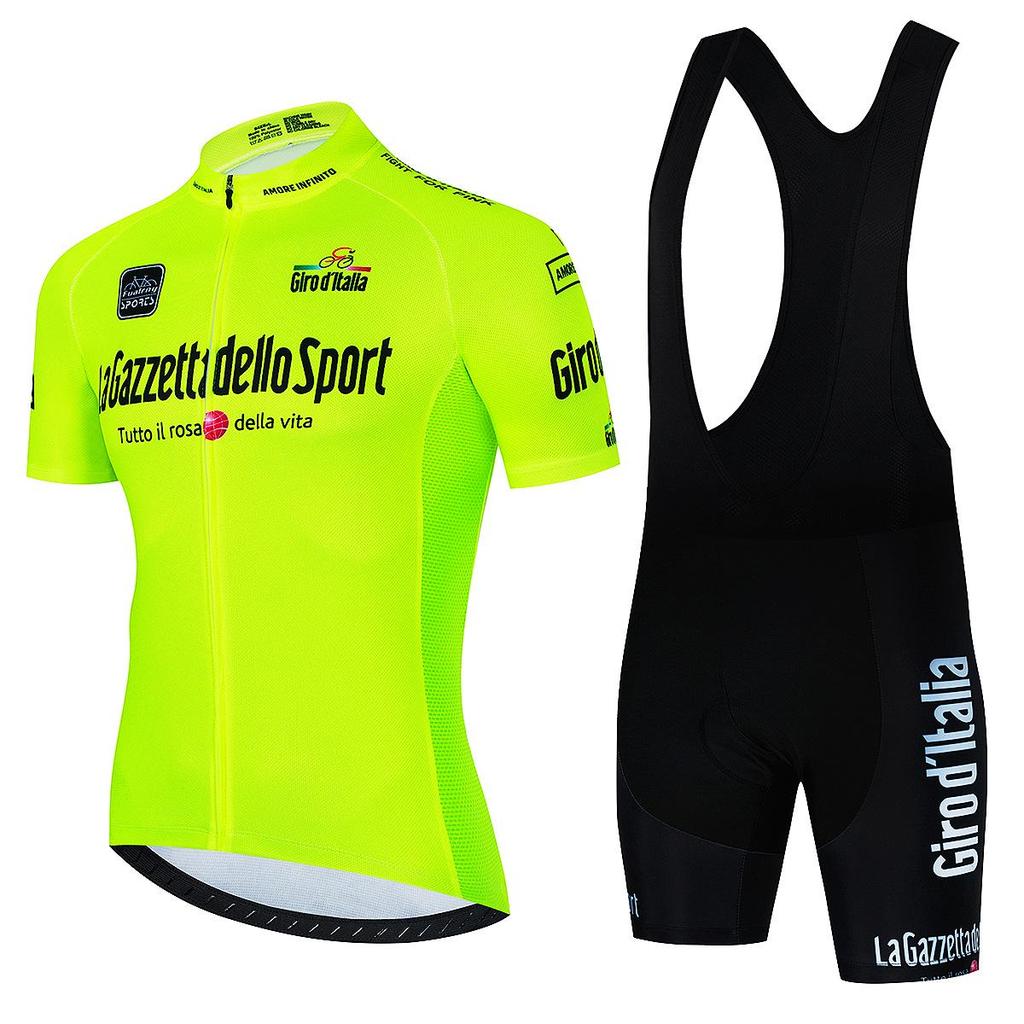 Giro d'Italia Radtrikot & Trägerhosen-Set