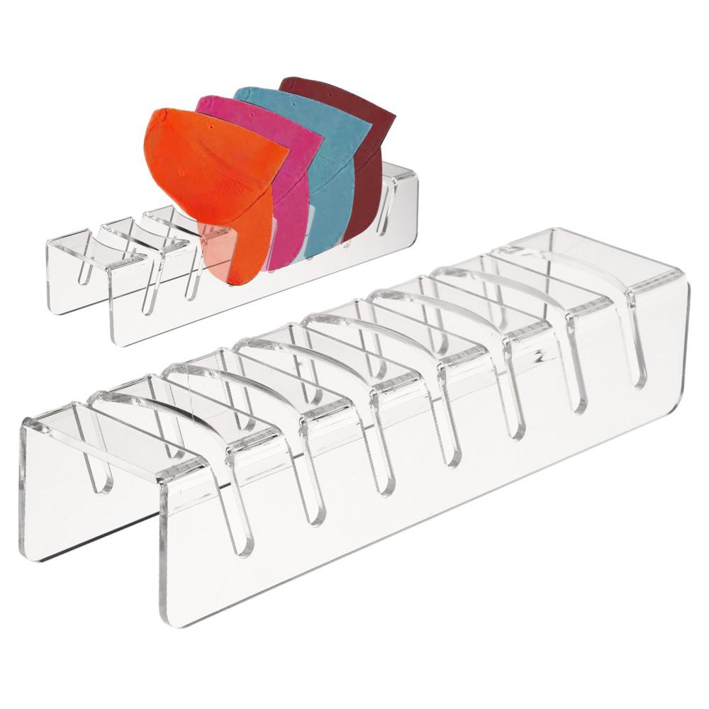 2Pcs Hat Organizer for Baseball Caps, 14 Ball Cap Storage Organizer Rack, No Install Acrylic Basebal