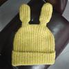 Female autumn and winter Japanese cute big ears funny knitted hat warm personality versatile face small wool hat tide