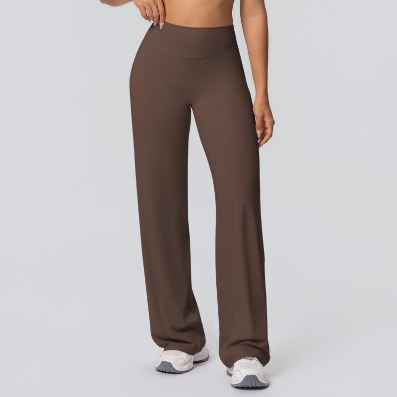 Naked tight yoga pants high waist hip lift straight pants loose and thin outdoor sports running fitness trousers