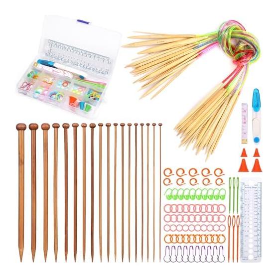 Dennty needle set, knitting tools, knitting needle set, knitting, beginner s kit, knitting needles, circular needles, binding needles, row marker,
