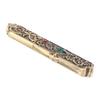 Vintage Needle Case Carved Pattern Set Rhinestone Fashionable Zinc Alloy Sewing Needles Storage