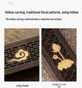 Purple Ebony & Sandalwood Incense Holder - Wooden Agarbatti Stand for Indoor Use.