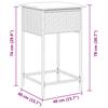 Garden Bar Stool with Cushions 2 pcs Light Grey Poly Rattan