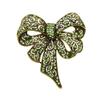 Rhinestone High -End Bow Brooch Fashion Retro Corsage Winter Clothing Accessories Women
