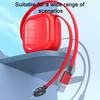 Cavo di ricarica retrattile 3 in 1 Ricarica rapida Supporto per supporto telefono per trasferimento dati Cavo dati multifunzionale di tipo C/USB/8 pin