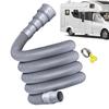 Opvouwbare Caravan Rioolpijp Kit 3/4/ 5m RV Trailer Rioolslang Met Verstelbare Adapter En Klem Lekvrije RV Slang Rv Accessoires