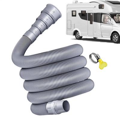 Foldable Caravan Sewer Pipe Kit 3/4/ 5m RV Trailer Sewer Hose With Adjustable Adapter And Clamp Leakproof RV Hose Rv Accessories