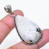 Natural Moonstone Gemstone Handmade 925 Sterling Silver Pendant 2.09" AP-14889