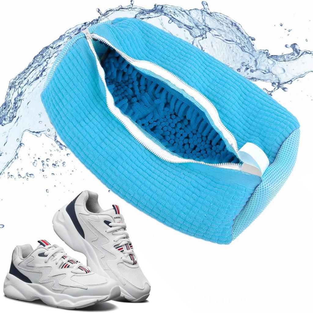 Shoe Washing Bag Washing Machine Laundry Bags Microfiber Closure Shoes Cleaning Bag Shoes Laundry Net Fluffy Fibers Sneaker