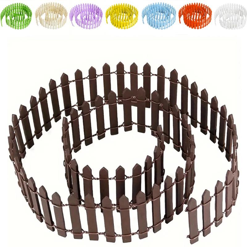 Succulent Wooden Fence Micro Landscape Ornaments Mini Small Fence Landscaping Fence Tools