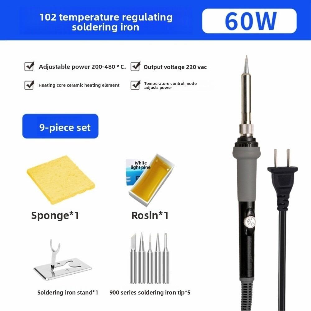 High Quality 110V 220V 60W Adjustable Temperature Multistyles Alternating Current Welding Solder Repair Tool