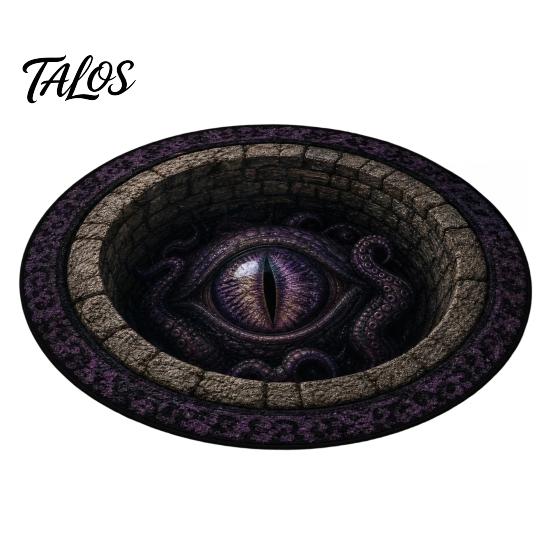 Scary Home Decor Rug Halloween 3D Visual Rug, Creepy Depth Round Area Floor Washable Non-slip Mat for Living Room Bedroom Non Slip Door