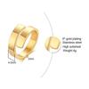 Personalized Women's Dual Two Name Rings Gold Color Custom Double Layer Wrap Hug Best Friend Mom Adjustable Size
