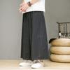 Men Striped Pants Drawstring Joggers Loose Streetwear Wide Leg Trousers Men 2024 Pockets Vintage Casual Male Pants 5XL