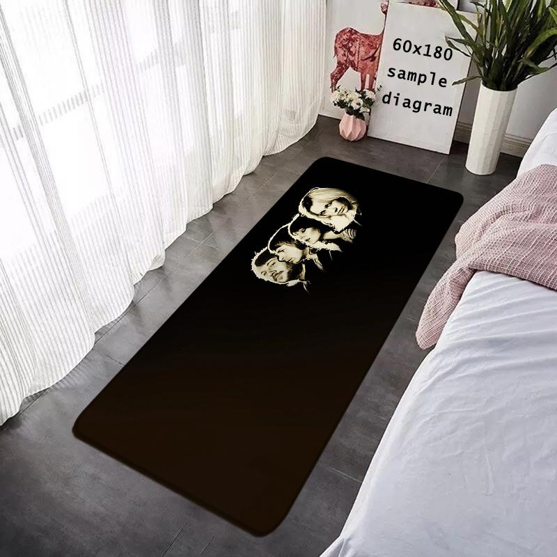 Tapis de sol Musique Pop A-ABBA Tapis Antidérapant pour Entrée Couloir Tapis Cuisine Adsorbant l'Eau Tapis Moelleux Décor de Chevet