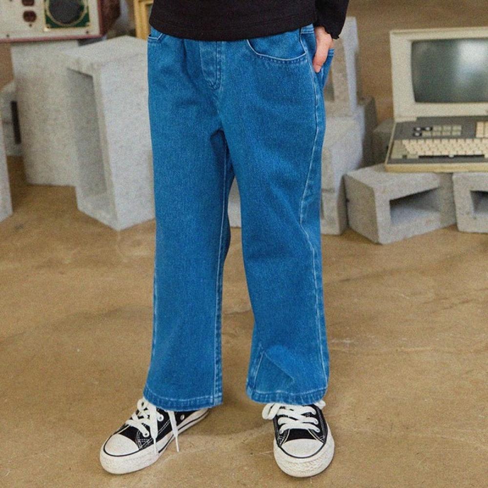 

Olivan Lovely Pattern Denim Pants Indigo