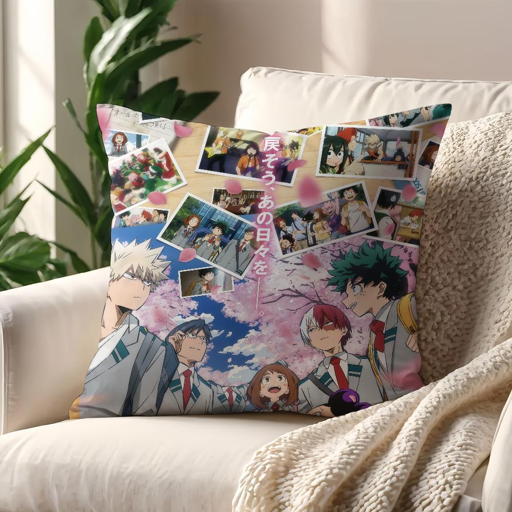 My Hero Academia Anime 8 cushion cover For Pillow Sofa Printing Decoration Room Home Office Coffee Shop Car Nordic Simplicity