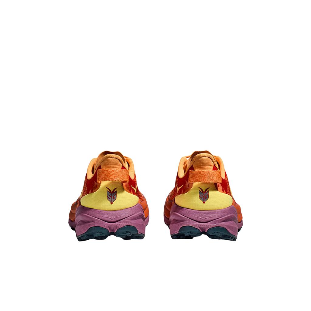 HOKA One One Speedgoat 6 Bequeme Rutschfeste Langlebige Low-Top Laufschuhe Herren Laufschuhe Orange Rot 1147830-SRBT