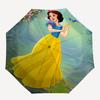 Snow White Themed Automatic opening and closing folding umbrella, 8-rib windproof, compact travel design, suitable for all occasion | Fashio