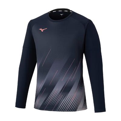 Wear Game Easy To Move Deep XS [Mizuno] Tennis/Badminton Shirt, In, Sweat-Wicking, Quick-Drying, 62JAD029, Unisex, Navy,