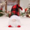 Rudolph Gnome Glowing  Doll Antlers Dwarf Faceless Gnome Doll Santa Elf Doll  Party Dolls Pendant