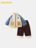 DUUDUU 2025 Detachable Winter Toddler Jacket & Pants Set for Boys - Thick Padded Autumn/Winter Wear