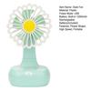Summer Flower Desk Fan with Night Light Phone Holder 3-Speed Angle Adjustable Fan Rechargeable Office Bedroom Travel Personal Cooling