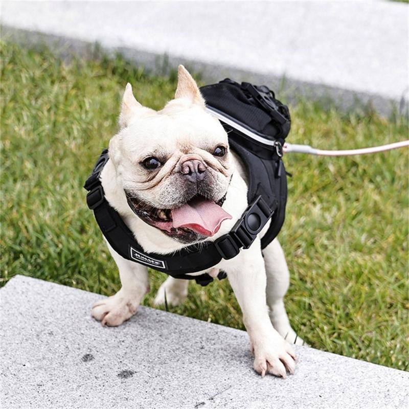 Dog Vest Adjustable Training Harness for Large Medium Dogs Backpack Strong Heavy Duty Harness Soft Handle