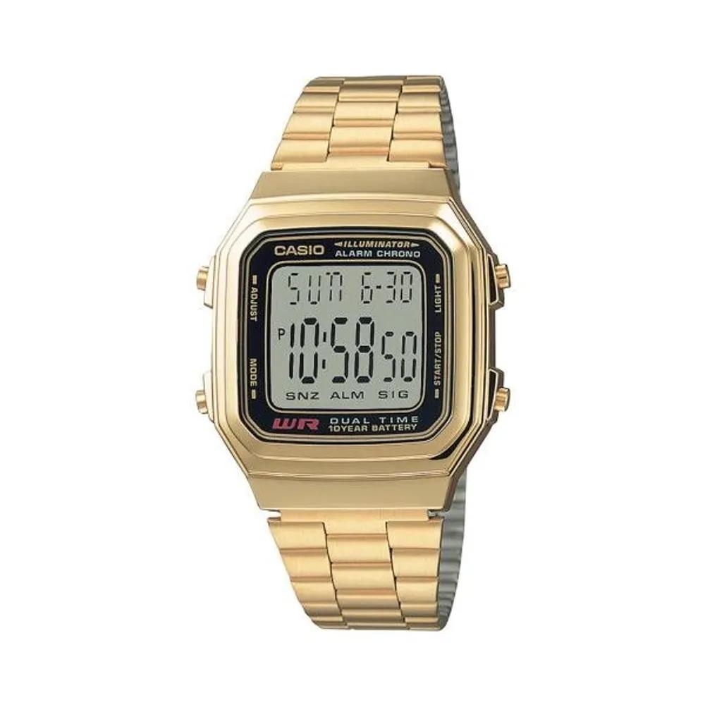 [Cio] A-178WGA-1A Vintage Digital Unisex Metal Watch