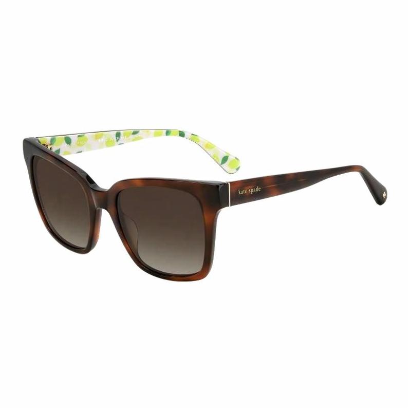 Kate Spade Full-rim design Acetate Square Sunglasses Women s Tortoiseshell HARLOW-G-S-086F5HA