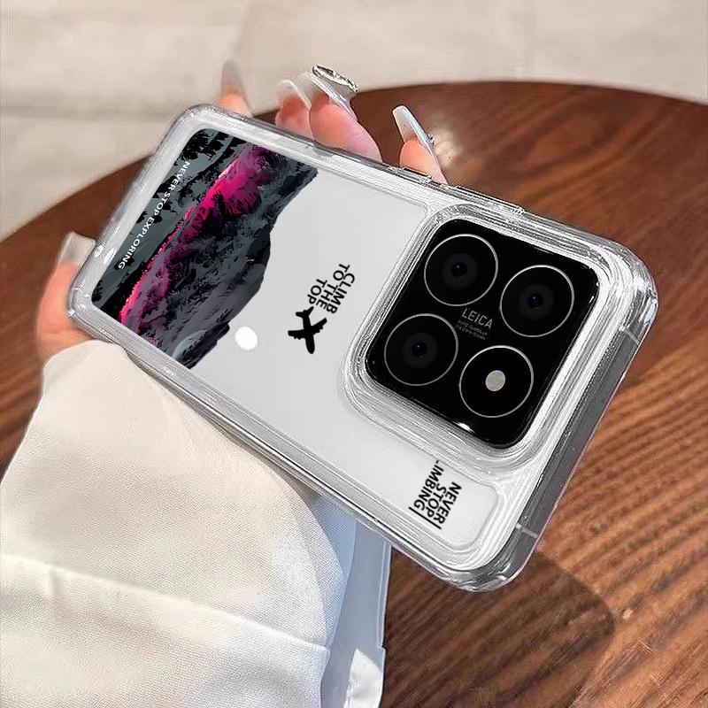 Pro Xiaomi 14T 13T Pro Redmi Poco X6 Pro M6 X5 Kryt Skořepina Note 14 Pro 13 12 11 Vzor Srdce Měkký Silikon Nárazuvzdorný Průhledný Tenký Kryt na Telefon