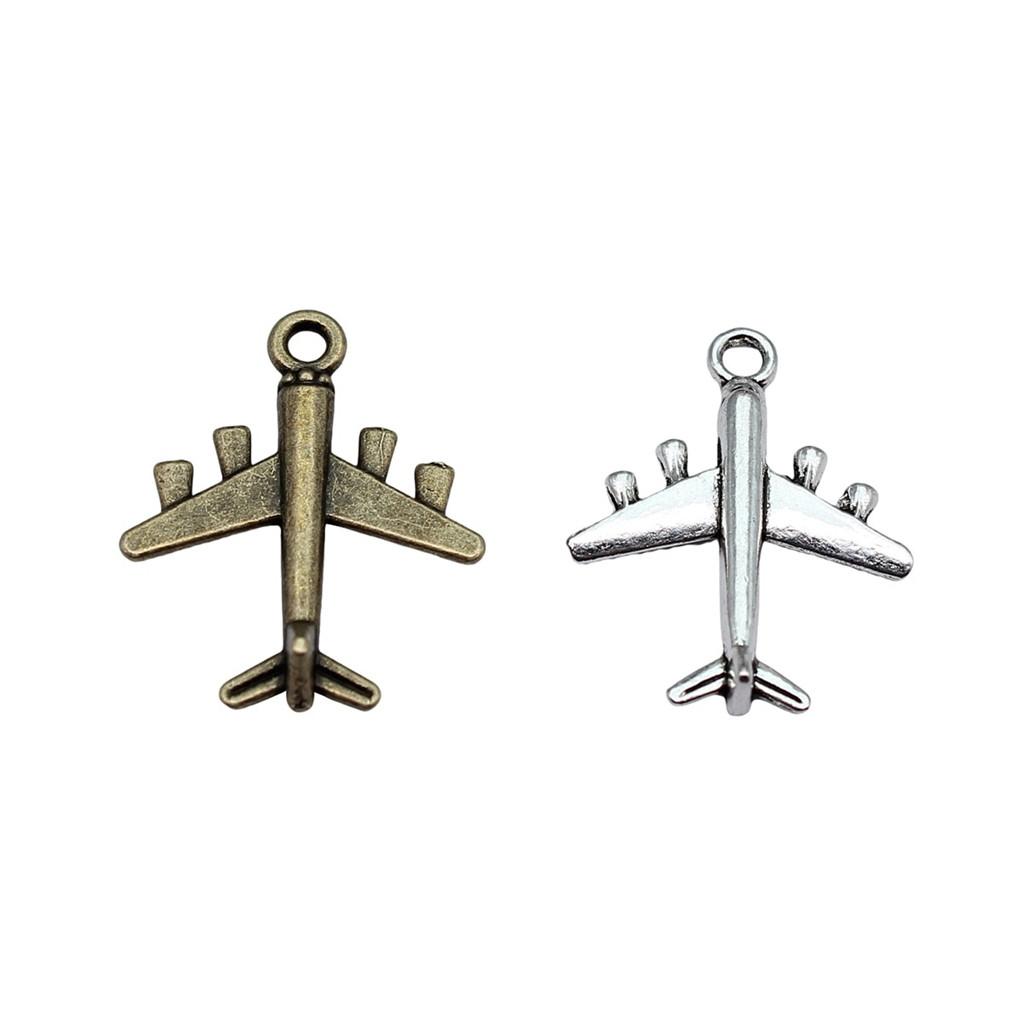 Airplane Charms Multi Color Alloy Car Pendants For Travel Themed Jewelry