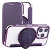 Cards Bag Wallet Leather Case for iPhone 16 Pro Max 15 Plus 14 13 12 for Magsafe Magnetic 360 Rotating Kickstand Flip Book Cover
