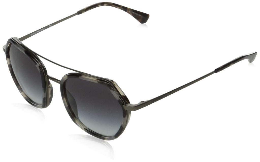Emporio Armani Matte Havana Size 0EA2098 Women's Gunmetal/Grey Sunglasses, 53,