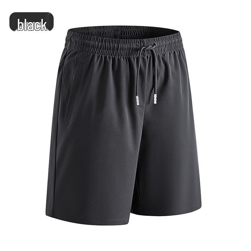 

7A Антибактериальные мужские быстросохнущие эластичные шорты для бега - Легкие, дышащие, свободного кроя, шорты для занятий спортом на открытом воздухе 4XL чёрный