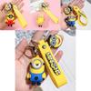 Portachiavi Adorabile Minions Portachiavi per Chiave Auto in Silicone Carino PVC Regalo per Bambini Donne Uomini