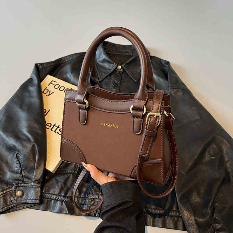 

Высококачественная матовая женская сумка Sense с шикарным буквенным дизайном из искусственной кожи, сумка через плечо для женщин, осенние сумки через плечо