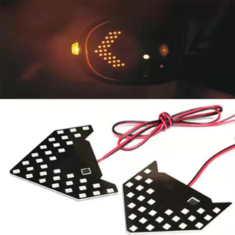 1PCS Car Styling LED Turn Signal Light Rear View Mirror Arrow Panels Indicator Light Rearview Mirror Signal Bulb 12V 14 SMDTurn Signal 2