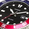 CASIO Standard Sports 20 ATM Water Blue x Red Urethane International Watch, Resistant, MDV-107-1A3V, Bezel, Band