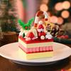 Keeppley Building Blocks Christmas Dessert Box Christmas Tree Hand-assembled Educational Toys Desktop Ornaments Model Gifts