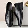 Mote Casual Lær Herre Formelle Business Sko Elegante Dress Loafers Enkle Slip-on Flats Fritid Gå Kjøresko Mann Oxford Sko