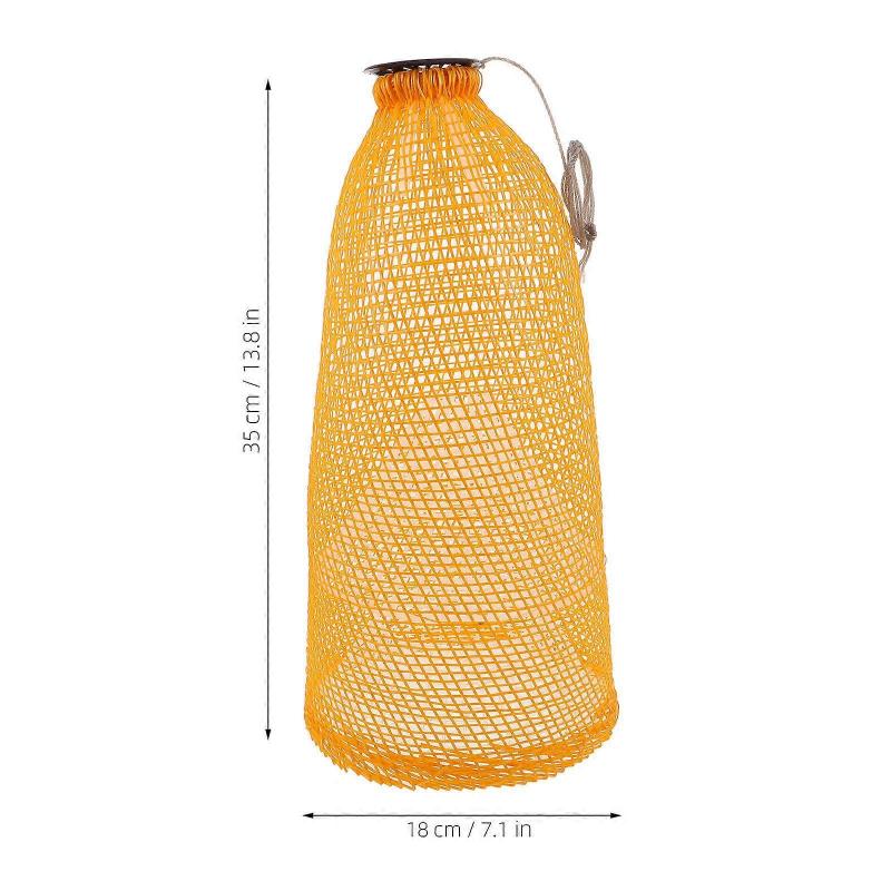 Foldable Minnow Trap Fishing Trap for Shrimp and Crabs Plastic Net Cage