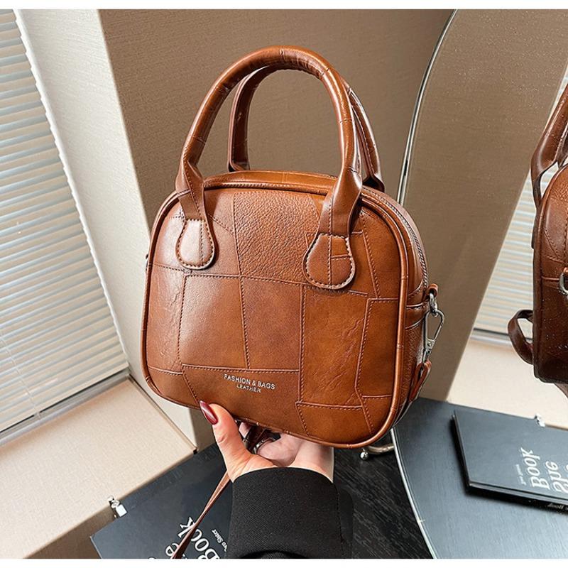 

Autumn and winter new retro small square bag solid color simple handbag simple versatile shoulder bag messenger bag коричневый