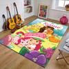 Custom Strawberry Princess Mat Personalized Name, Polyester Washable Indoor Entryway Rug, Gift for Christmas, Easter, Thanksgiving Day