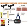 8-in-1 Tubeless Tyre Puncture Repair Kit for Car, Bike, Scooter & SUV – Universal Emergency Flat Tire Fix Tool Set with Storage Bag (Assorted)