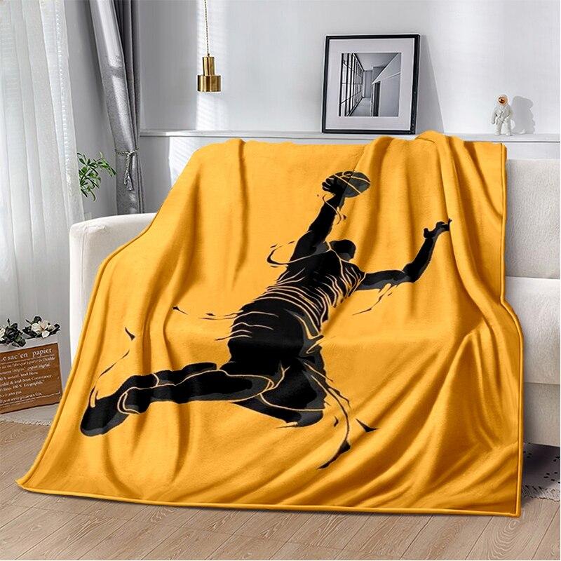 Fashion Basketball Blanket Custom Lightweight Thermal Insulation Blanket Sofa Blanket Bed Office  Blankets for Beds