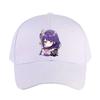 Chibi Raiden Shogun Genshin Impact Cap Summer Woman Man Adult Casual Fashion Casual Adjustable Fishing Hat Sun Hat