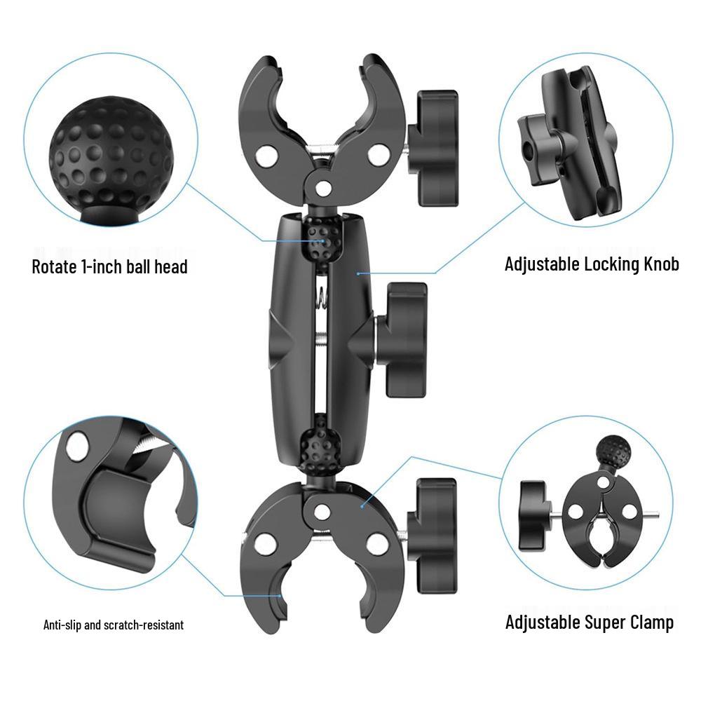 Motorcycle Clamp Selfie Stick & Camera Mount for Sports Accessories