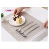 1Pc Long Handle Stainless Steel Spoon for Coffee Ice Cream Stirring Meal Tableware Household Dinner Fruit Fork